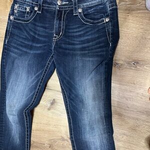Miss Me Dark Wash Skinny Jeans mid rise size 27